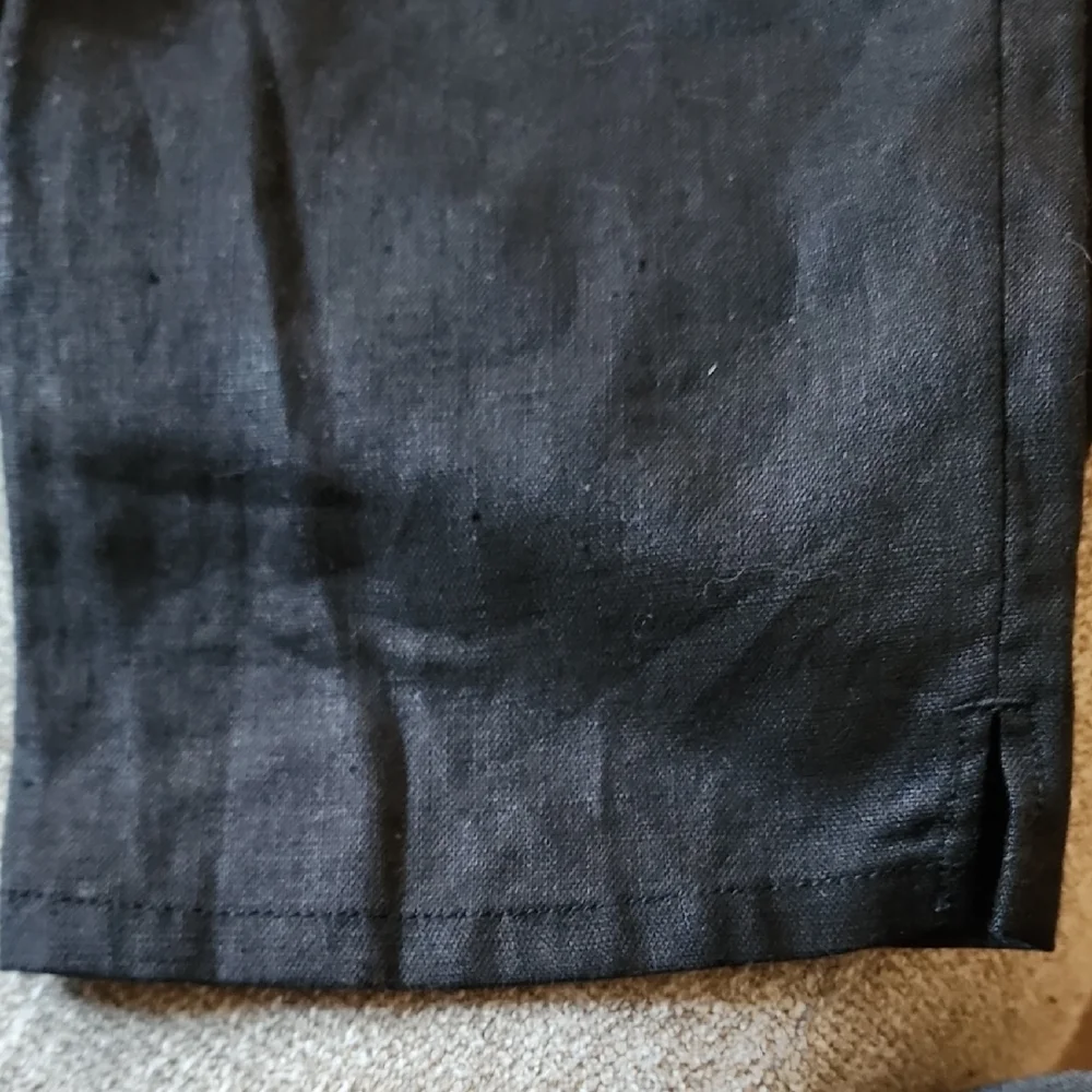 Lauren Jeans Co Ralph Lauren Women’s Black Linen Pants Size 4 28” Inseam - Picture 10 of 13